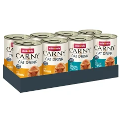 animonda Carny nourriture humide pour chat adulte, assortiment de boissons pour chat 8x140 ml^ Lait Pour Chat