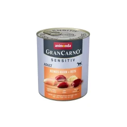 animonda GranCarno Sensitiv Poulet et riz 6x800 g^ Nourriture Humide