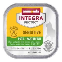 animonda Integra Protect Sensitive 16x100 g Dinde et pommes de terre^ Hypoallergénique|Nourriture Humide