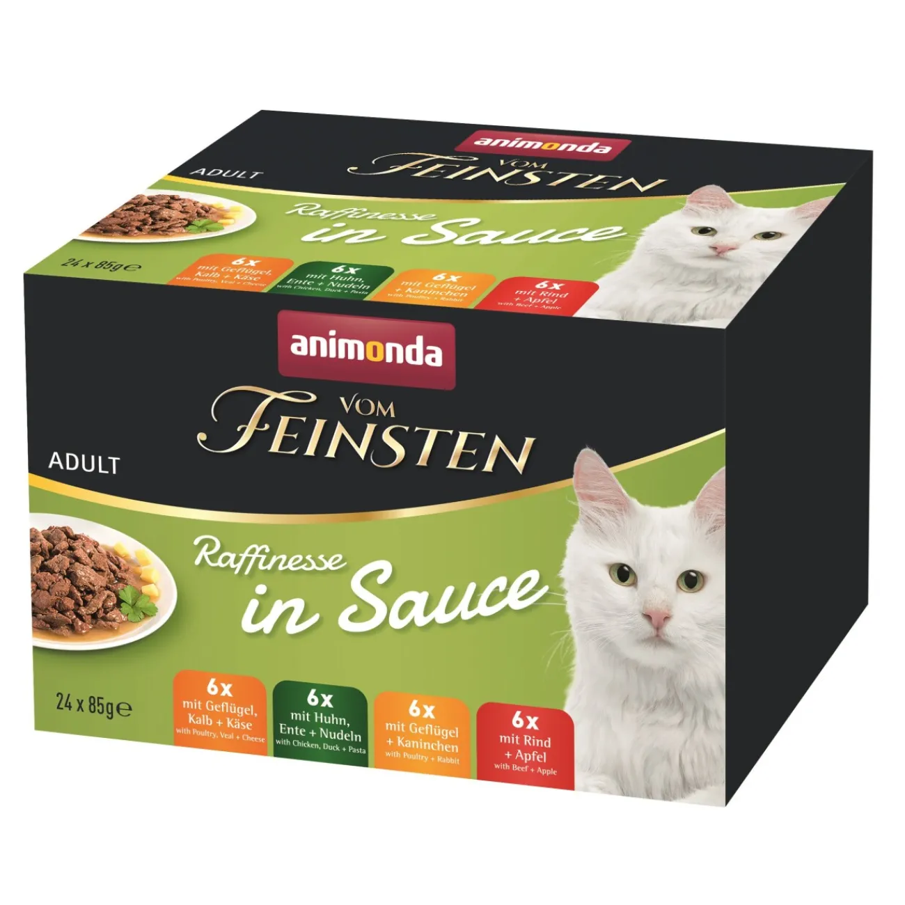 animonda Vom Feinsten Adult Raffinesse en Sauce Mixpack 24x85 g^ Nourriture Humide