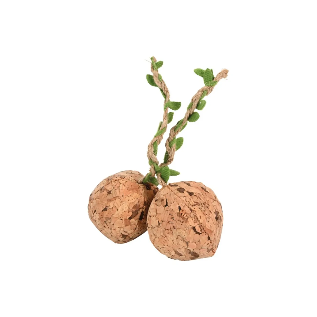 AniOne Balles en liège avec hochet 4 cm^ Jouets Souris Et Balles Pour Chats|Jouets