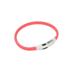 AniOne Collier en silicone clignotant rouge^ Securité Dans L'Obscurité