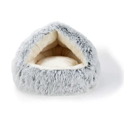 AniOne Grotte Fluffy 2-in-1 gris XS^ Niches