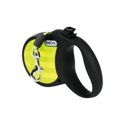 AniOne Laisse à enrouleur Reflect noir/jaune S^ Laisses|Promener Son Chiot