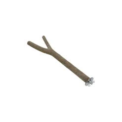 AniOne Perchoir en bois naturel Y 30 cm^ Gamelles & Abreuvoirs|Accessoires Pour Cage