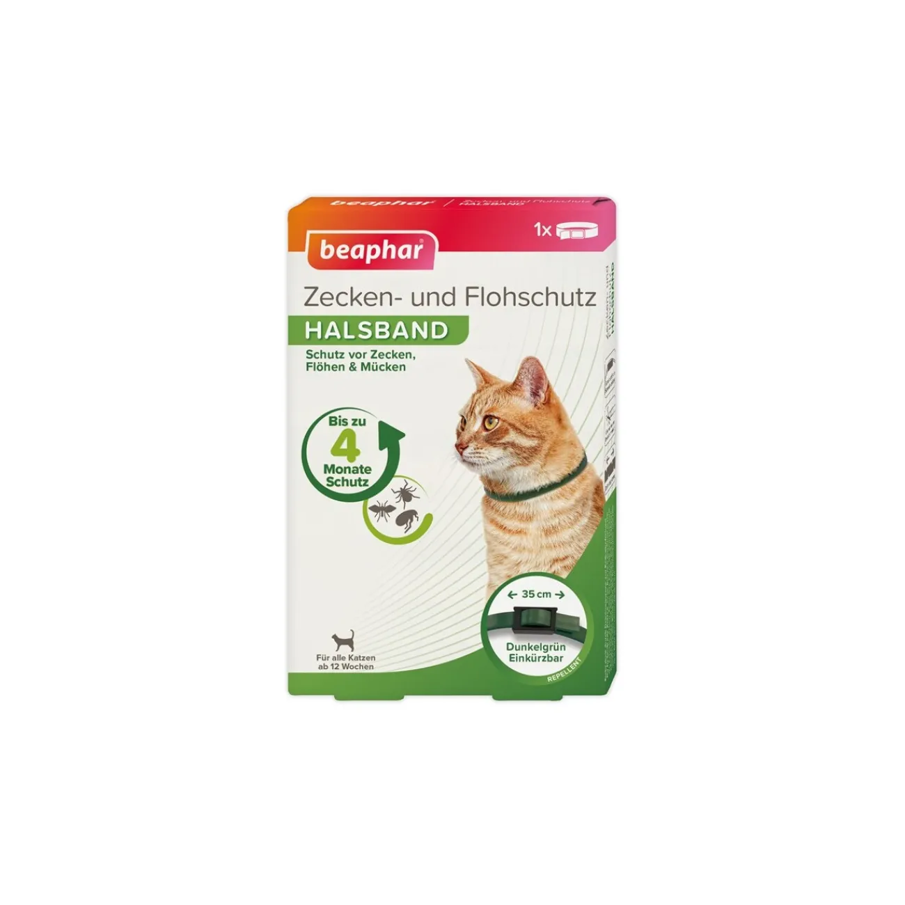 Beaphar Collier anti-puces et anti-tiques pour chats 35 cm^ Protection Contre Les Tiques Et Parasites