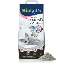 Biokat's litière agglomérante Diamond Care fresh à l'aloé vera 10 l^ Litière Pour Chat