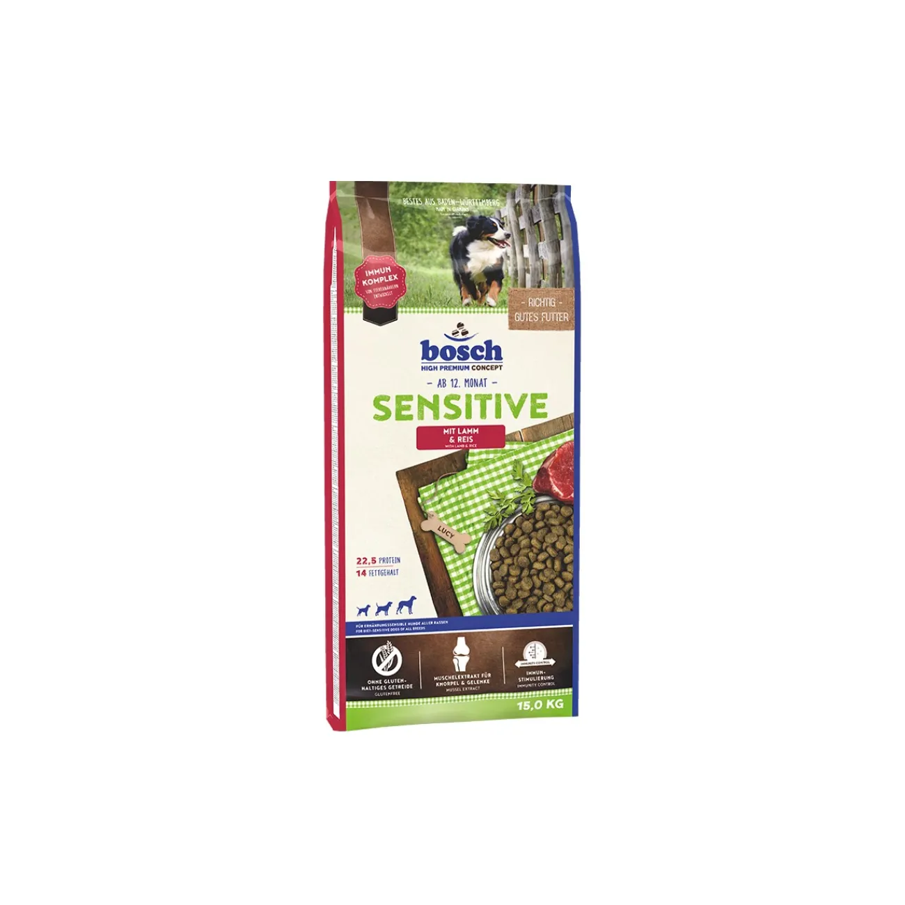 bosch Sensitive Agneau et riz 15 kg^ Croquettes