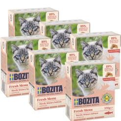 BOZITA Bouchées en sauce 6x370g Saumon^ Nourriture Humide