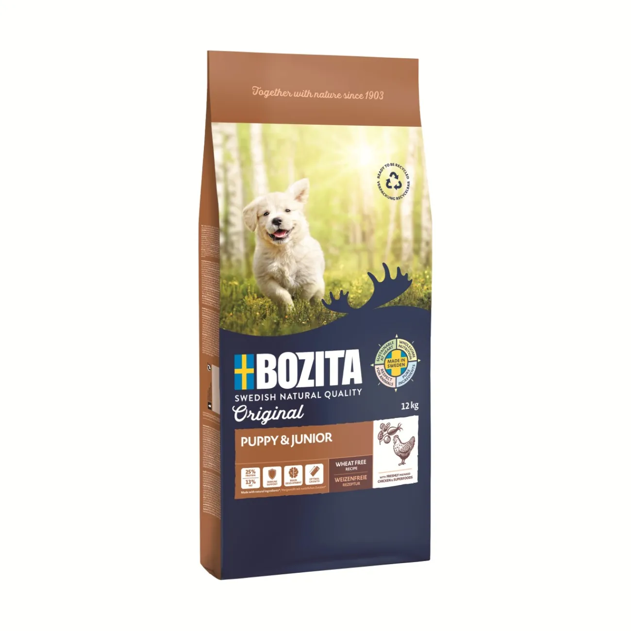 BOZITA Dog Original Puppy & Junior 12 kg^ Croquettes|Nourriture