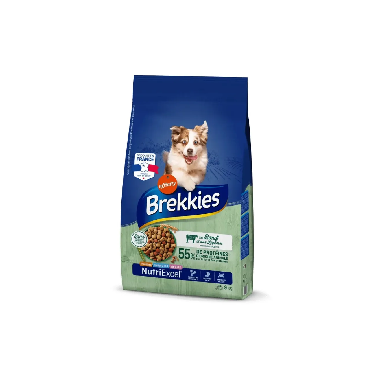 Brekkies Adult au Bœuf et aux Légumes 9 kg^ Croquettes