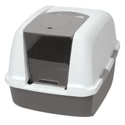 Catit Toilettes pour chat avec toit et système de filtration Airsift - Jumbo^ Bacs & Maisons De Toilette