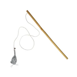 Catlab Jouet à canne à pêche souris magique^ Cannes À Pêche