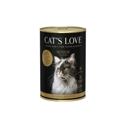CAT'S LOVE Nourriture humide chat senior Canard 6x400 g^ Nourriture Humide