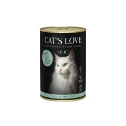 CAT'S LOVE Nourriture humide chat adulte Pure dinde 6x400 g^ Nourriture Humide