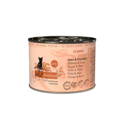 Catz finefood Nourriture humide chat Classic Adult N° 25 poulet et thon 6x200 g^ Nourriture Humide