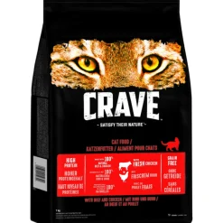 CRAVE au bœuf et au poulet 7 kg^ Croquettes Pour Chat