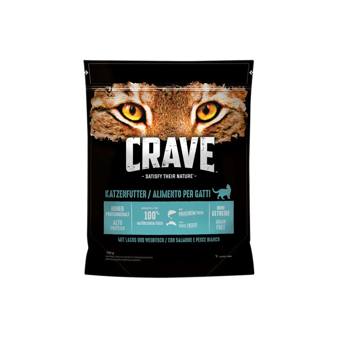 CRAVE au saumon et au poisson blanc 750 g^ Croquettes Pour Chat