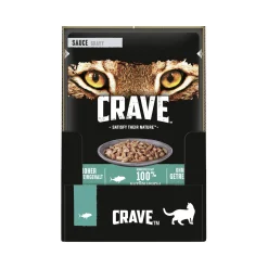 CRAVE en sauce 28 x 85 g Thon^ Nourriture Humide