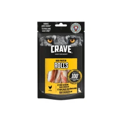 CRAVE High Protein Rolls 8 x 50 g Poulet^ Friandises|Nourriture