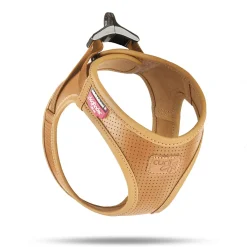 Curli Clasp harnais en cuir de pomme marron XXXS^ Harnais Pour Chien|Promener Son Chiot