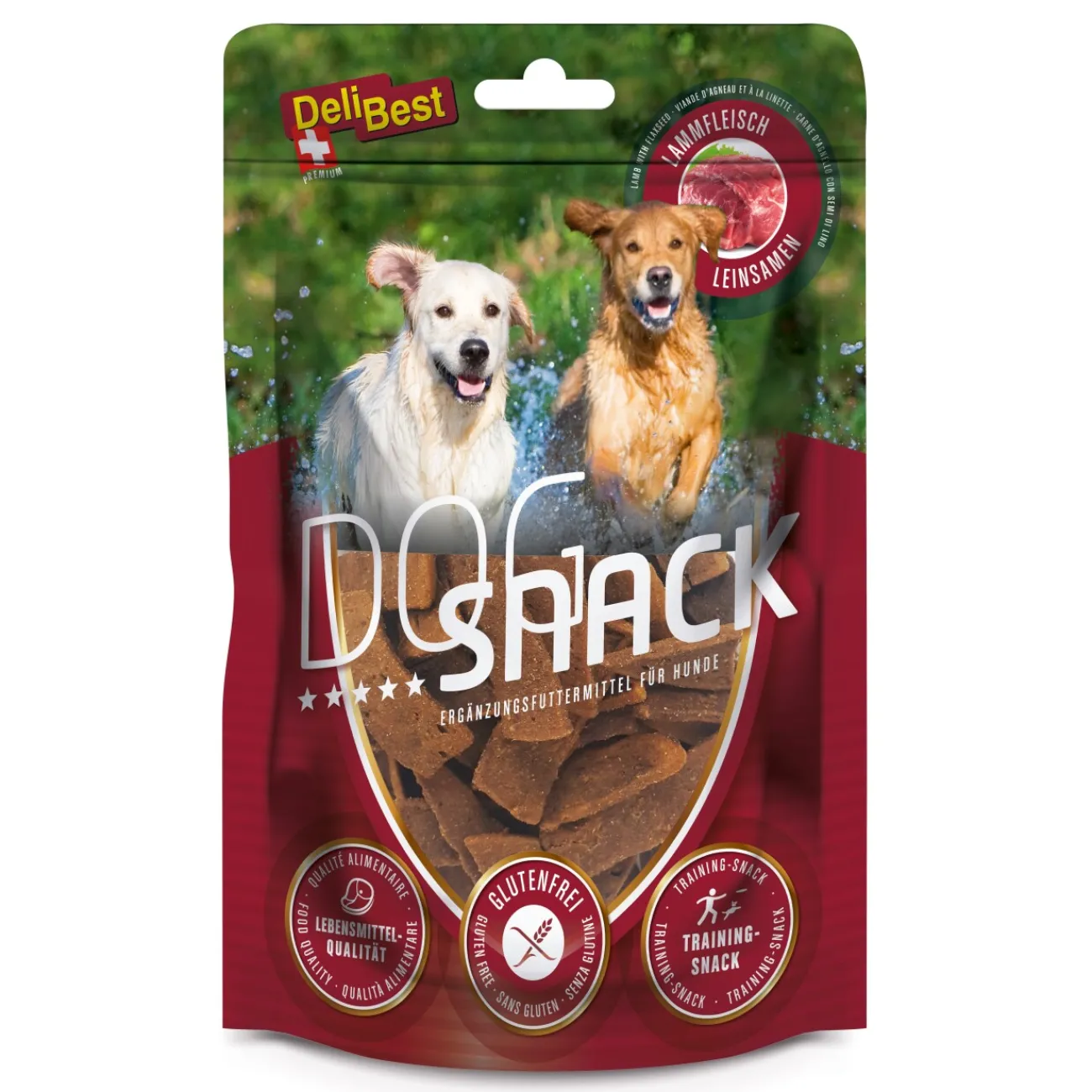 DeliBest Snack pour chien 8 x 50g Agneau^ Friandises