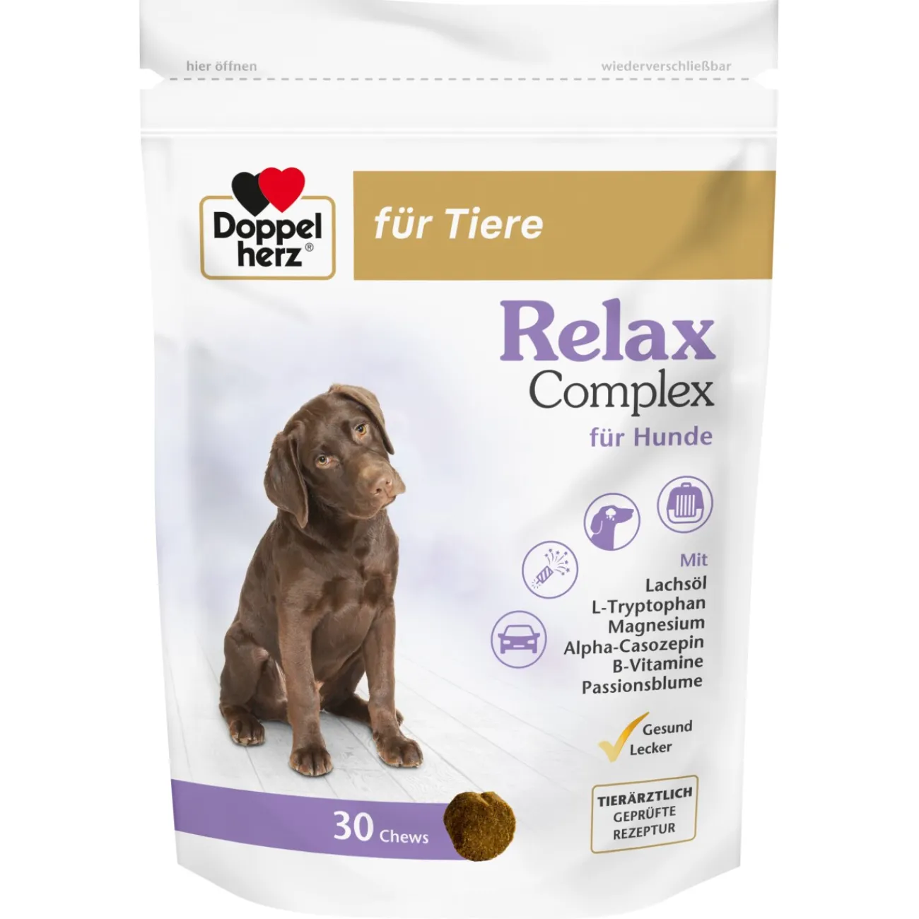 Doppelherz Double cœur Relax Complex Chews 30 pcs^ Nourriture Supplémentaire