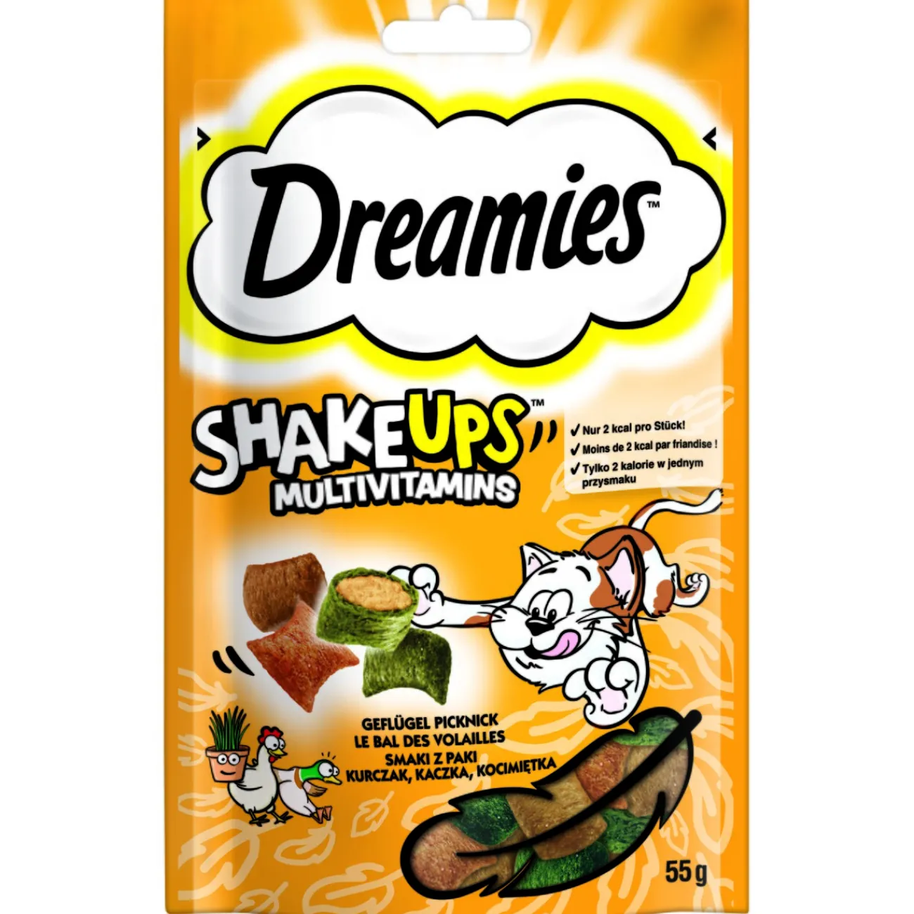 Dreamies ShakeUps 6 x 55 g Pique-nique de volaille^ Friandises