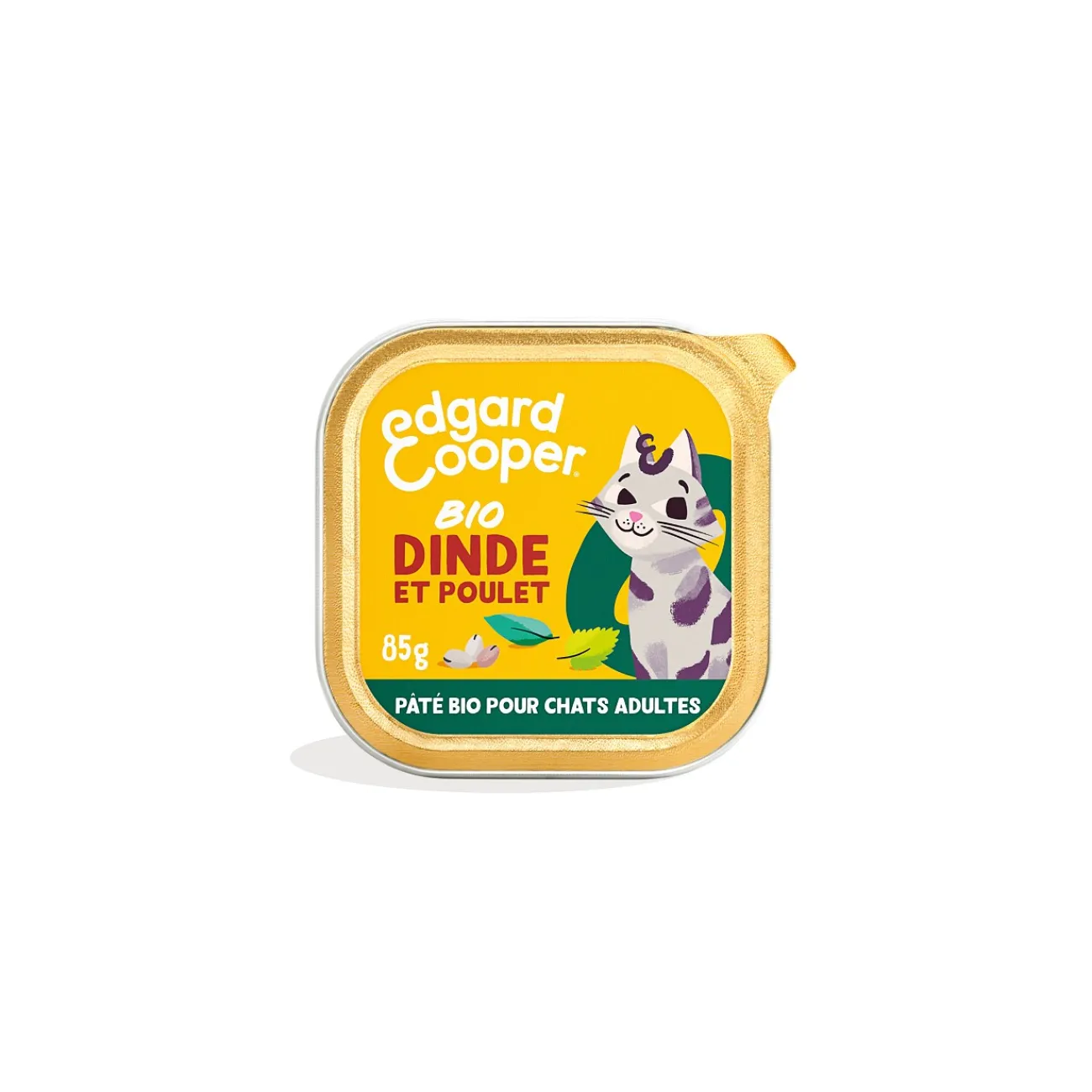 Edgard & Cooper BIO Barquette Chat Adulte Dinde 16x85 kg^ Nourriture Humide