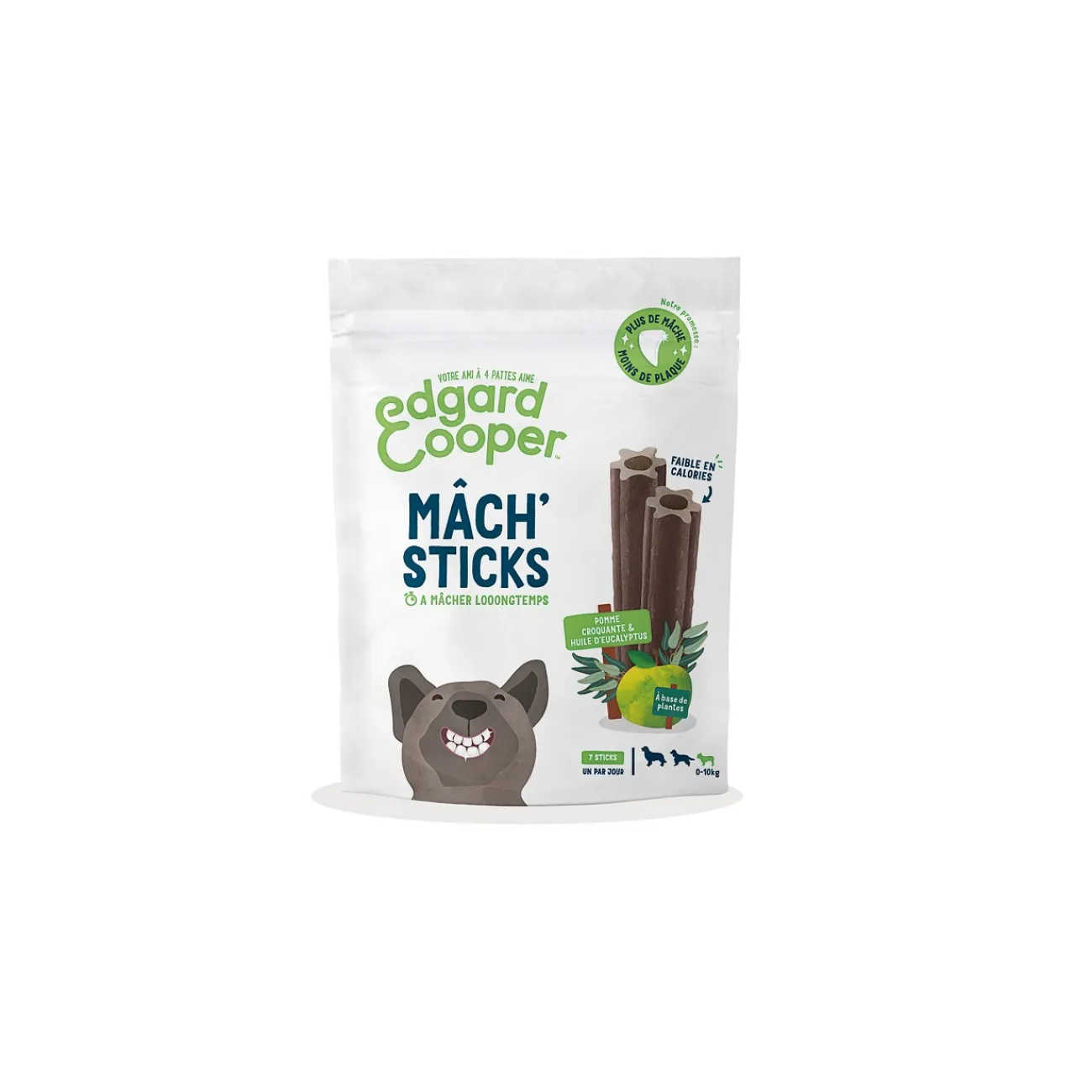 Edgard & Cooper Mâch Sticks Pomme & Eucalyptus pour Petit Chien 105g^ Friandises