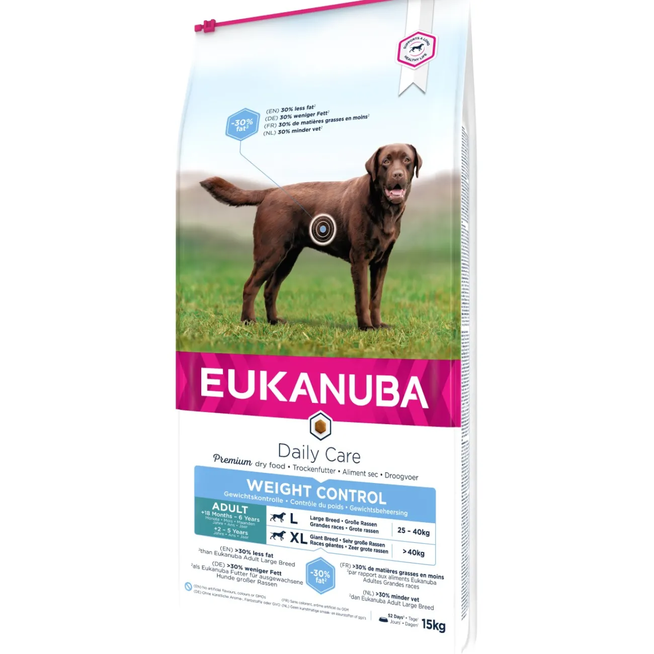 EUKANUBA Adult Weight Control Large Breed 15 kg^ Croquettes