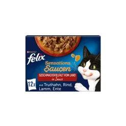 Felix Sensations 12 x 85 g Variété de saveurs du pays^ Nourriture Humide