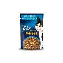 Felix Sensations Gelées Truite et épinards 26x85 g^ Nourriture Humide