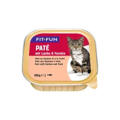 FIT+FUN Adult Paté Saumon et truite 16x100 g^ Nourriture Humide
