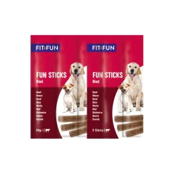 FIT+FUN Bâtonnets 20 x 55 g Bœuf^ Friandises|Nourriture