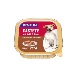FIT+FUN Pâtée 11x150 g Veau et poulet 11x150 g^ Nourriture Humide