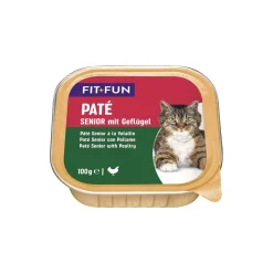 FIT+FUN Senior Paté Volaille 16x100 g^ Nourriture Humide
