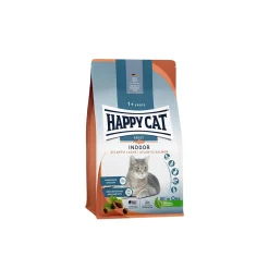 HAPPY CAT Croquettes pour chat adulte, intérieur, saumon de l'Atlantique 1,3 kg^ Croquettes Pour Chat