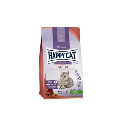 HAPPY CAT Croquettes pour chat senior, saumon de l'Atlantique 1,3 kg^ Croquettes Pour Chat