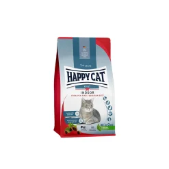 HAPPY CAT Indoor Croquettes Chat Adulte, Bœuf des Préalpes 1,3 kg^ Croquettes Pour Chat