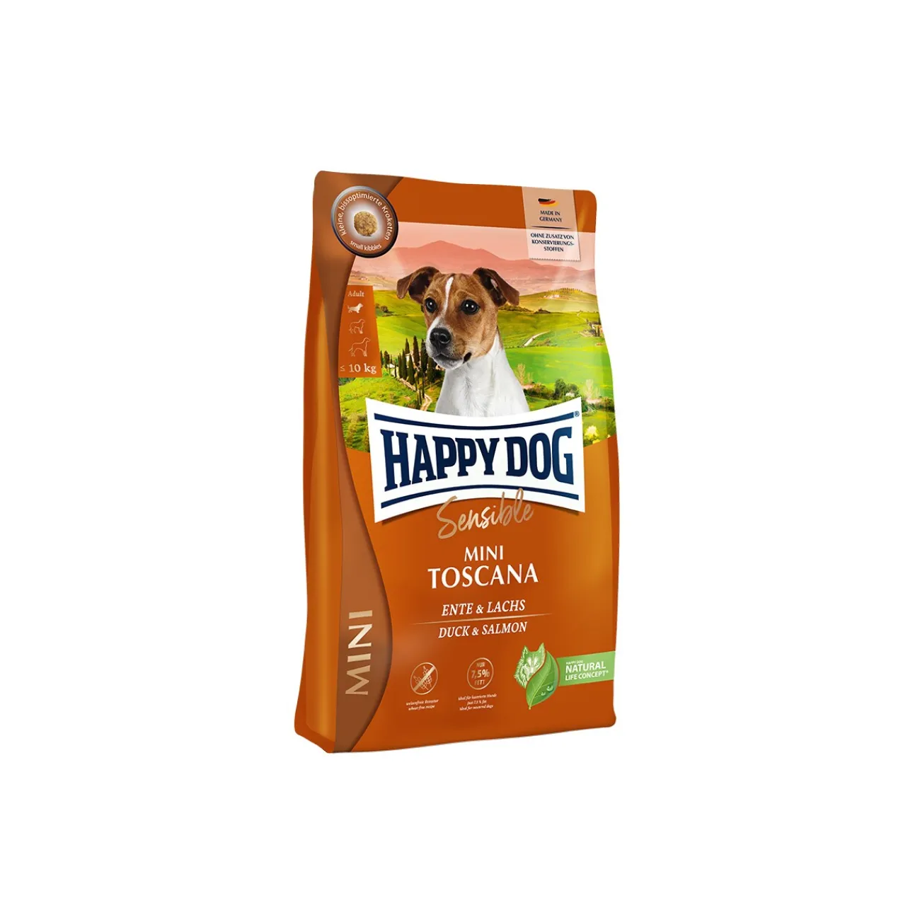 HAPPY DOG Sensible Croquettes Chien Adulte, Mini Toscana 800 g^ Croquettes