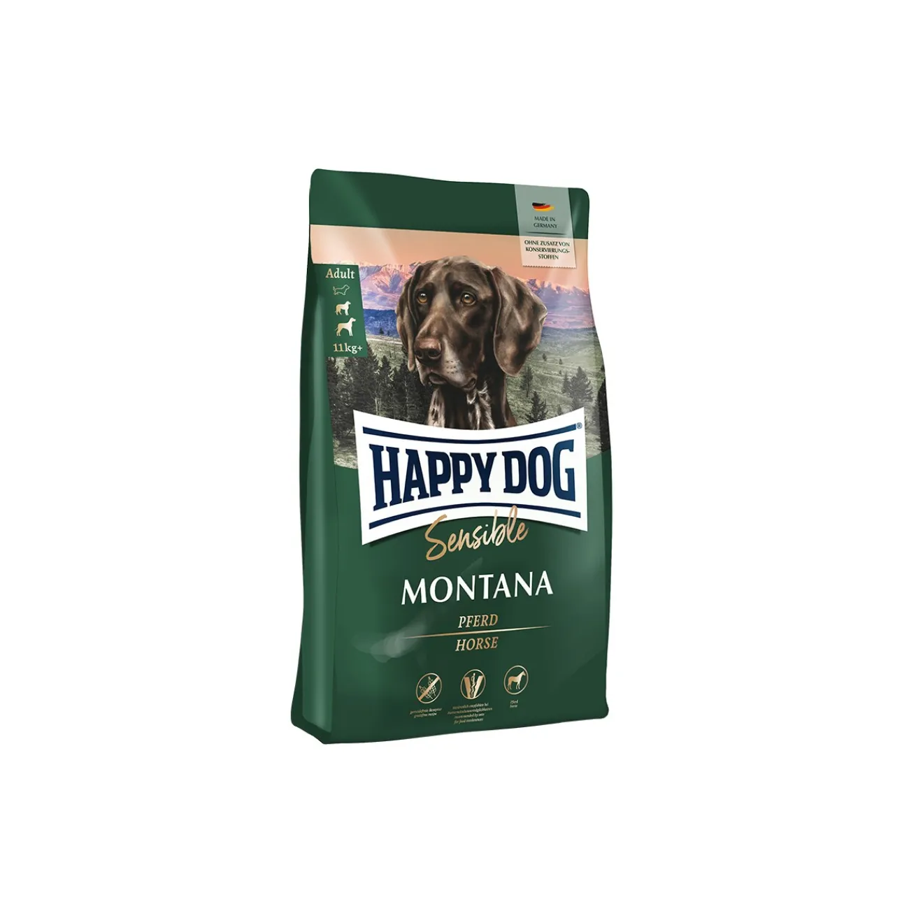 HAPPY DOG Sensible Croquettes Chien Adulte, Montana 1 kg^ Croquettes