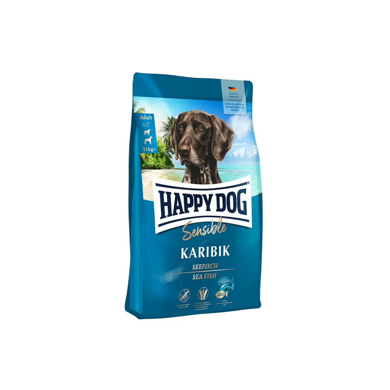 HAPPY DOG Sensible Croquettes Chien Adulte, Caraïbes 4 kg^ Croquettes