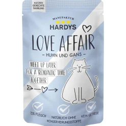 HARDYS Nourriture humide Love Affair pour chat Poulet et oie 12x100 g^ Nourriture Humide