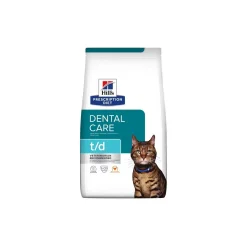 Hill's Prescription Diet t/d au Poulet pour l’hygiène dentaire 1,5 kg^ Croquettes Pour Chat