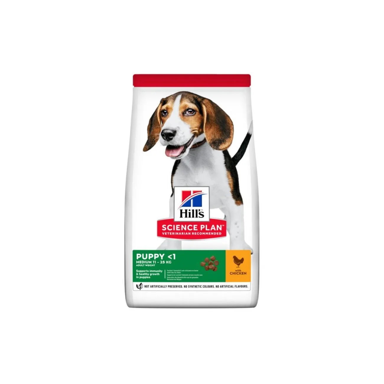 Hill's Science Plan Medium nourriture pour chiots, avec DHA issu d’huile de poisson Poulet 14 kg^ Croquettes|Nourriture