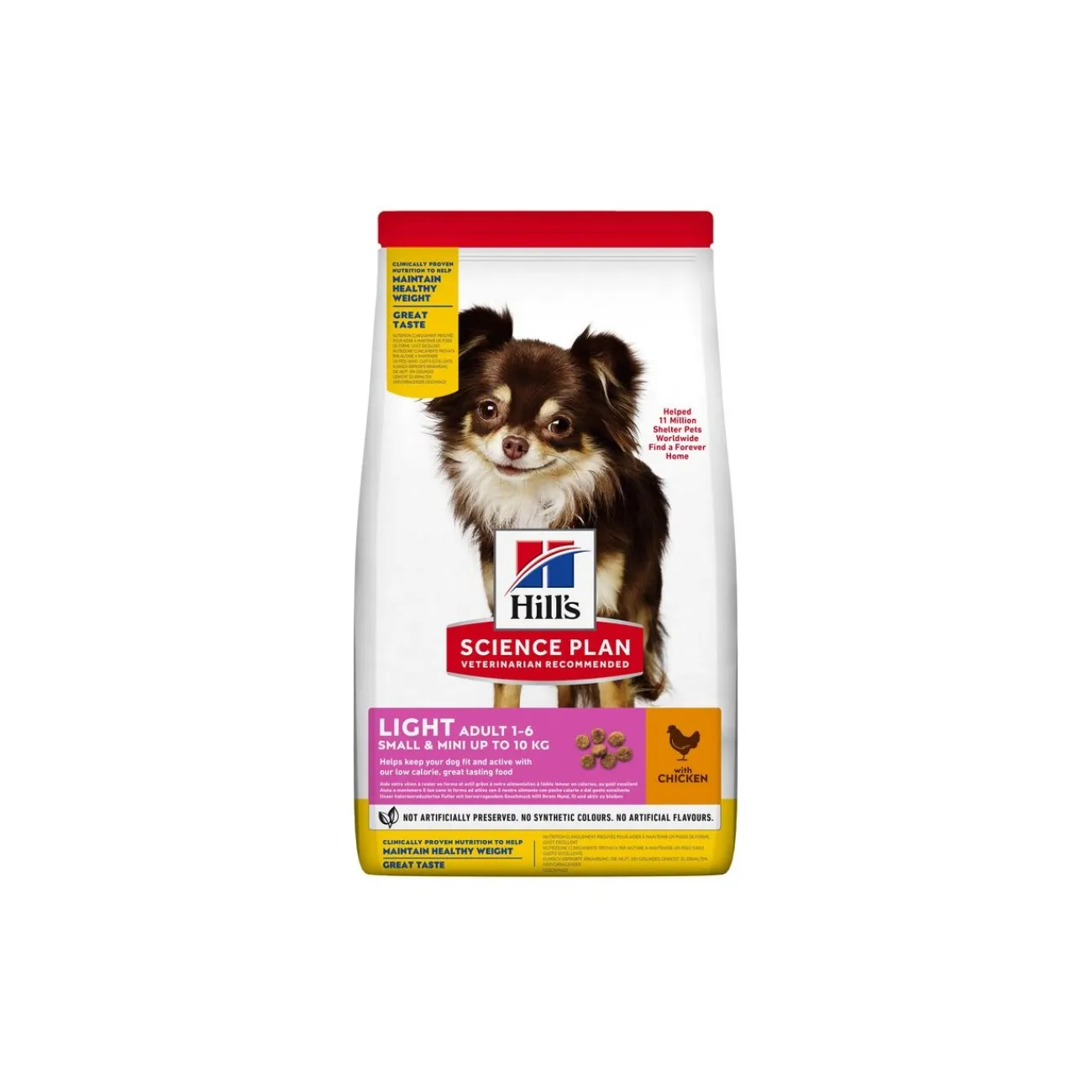 Hill's Science Plan Small & Miniature Light Adult 1+, Poulet 6 kg^ Croquettes