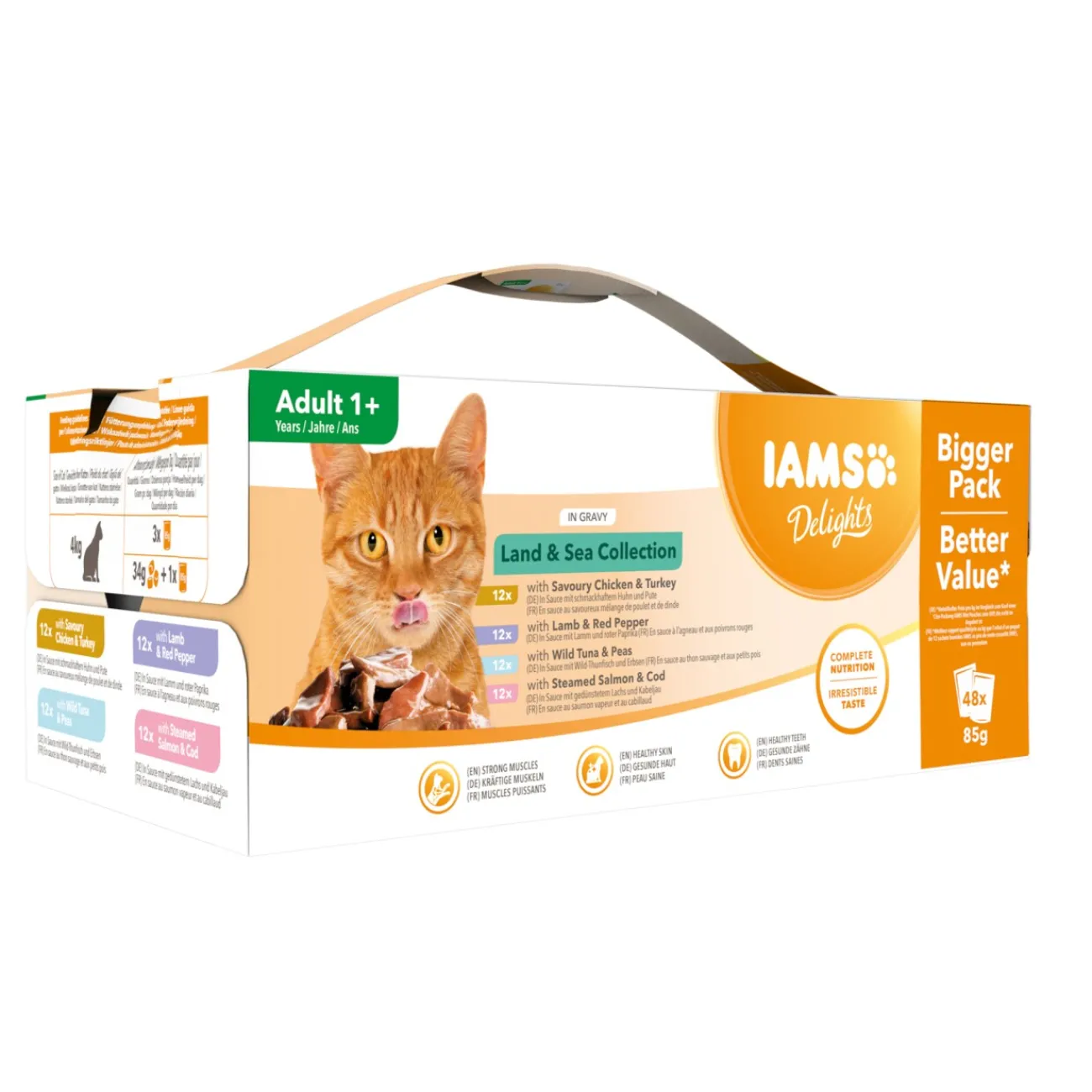 IAMS Delights Adult 48 x 85 g 48x85 g^ Nourriture Humide