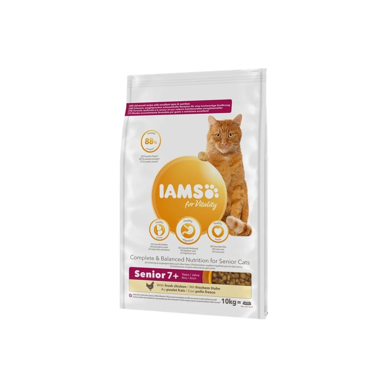 IAMS Vitality Senior Poulet 10 kg^ Croquettes Pour Chat