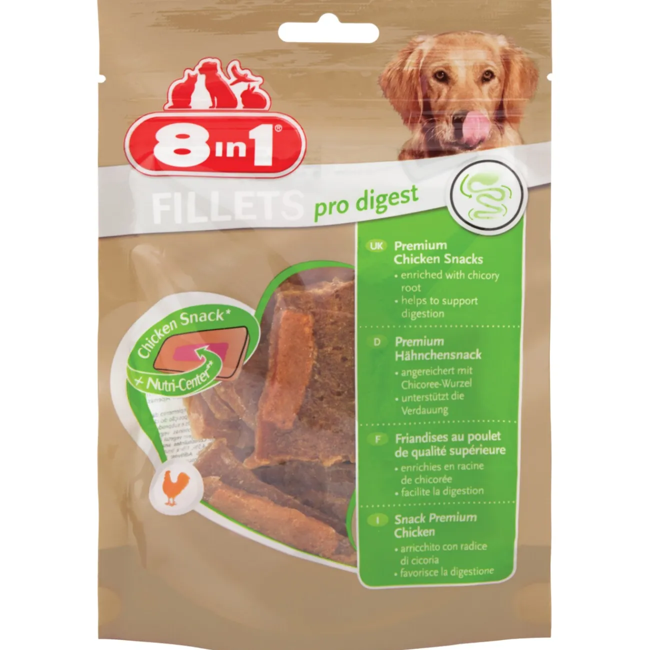 8in1 fillets Pro Digest 8 x 80 g^ Friandises